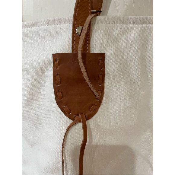 NWT Sole Society Embroidered Vertical Canvas Bag - Picture 7 of 11